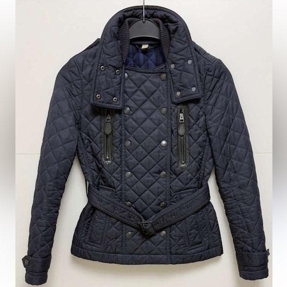 Burberry Jackets & Blazers - Burberry Brit navy quilted cozy jacket